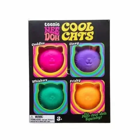 Mini Teenie Cool Cats Squishy Set (4-Pack)
