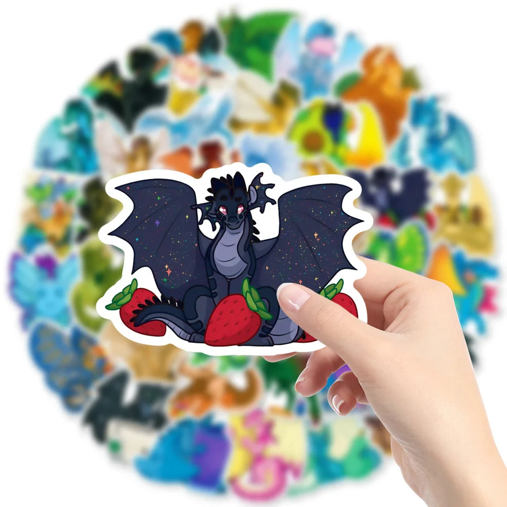 Dragon Cartoon Sticker Pack - DIY Decals