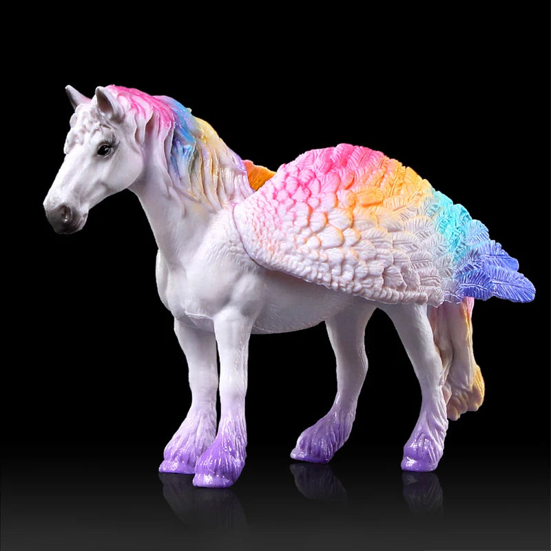 Rainbow Pegasus Unicorn Figure - Fairy Tale Collectible