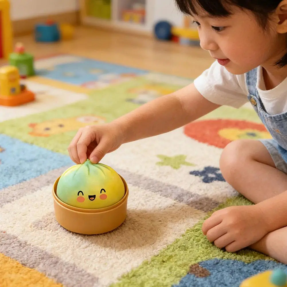 Giant Dumpling Squishy with Bamboo Steamer — 1 Piece | Pick 1 of 21 Colors | Ships Same Day USA