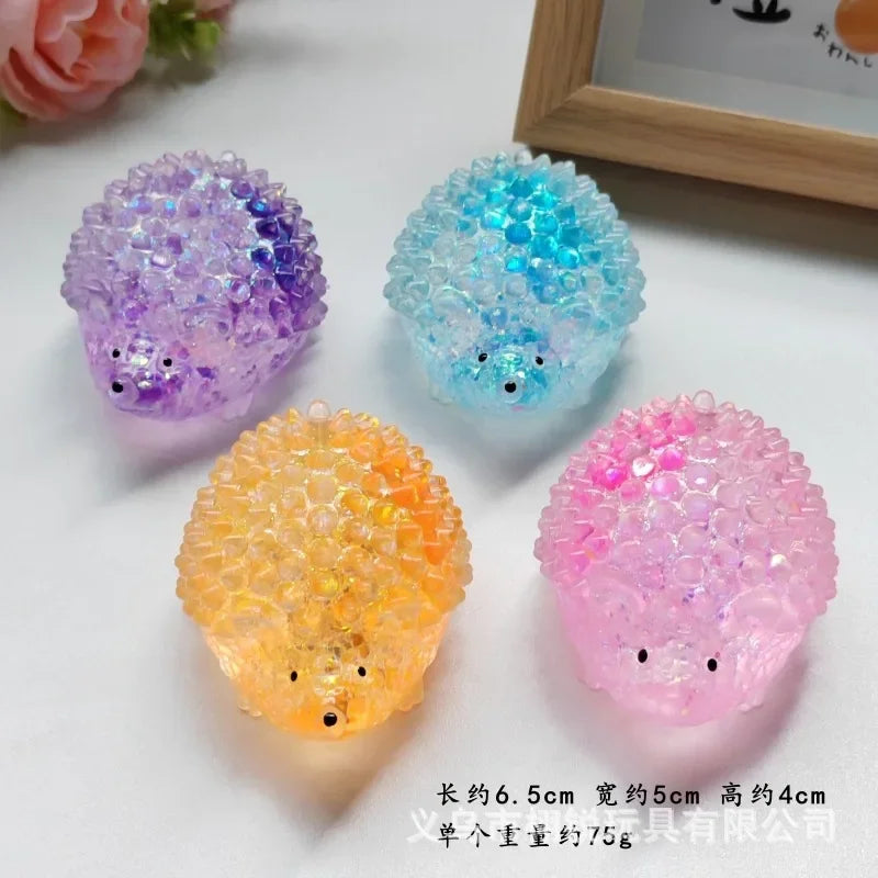 Glitter Hedgehog Squishy Toy