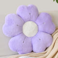 Flower-Shaped Faux Fur Pillow