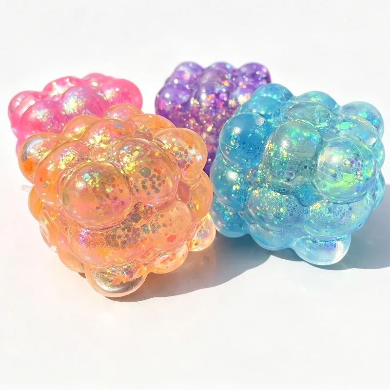 Shining Brightly Maltose Cube Squishy — Colored Squeeze Decompression Gift