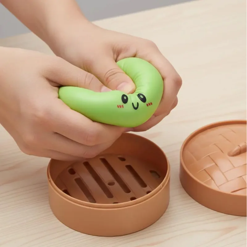 Colorful Dumpling Squishy Stress Ball — Slow Rebound Squeeze Toy