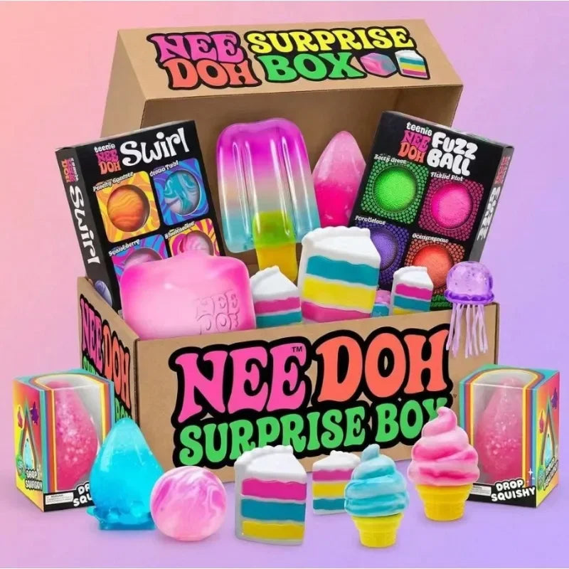 Mystery Squishy Box — Ice Cream and Cake Squeeze Toys