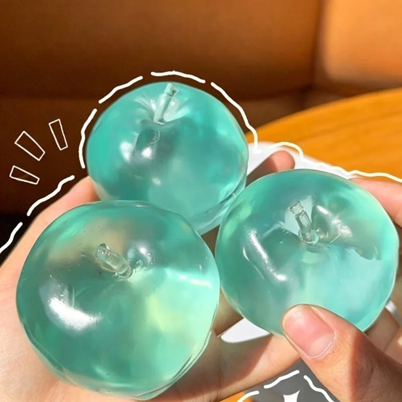 Apple Moldable Stress Ball Coconut Oil Squishy — ASMR Sensory Toy