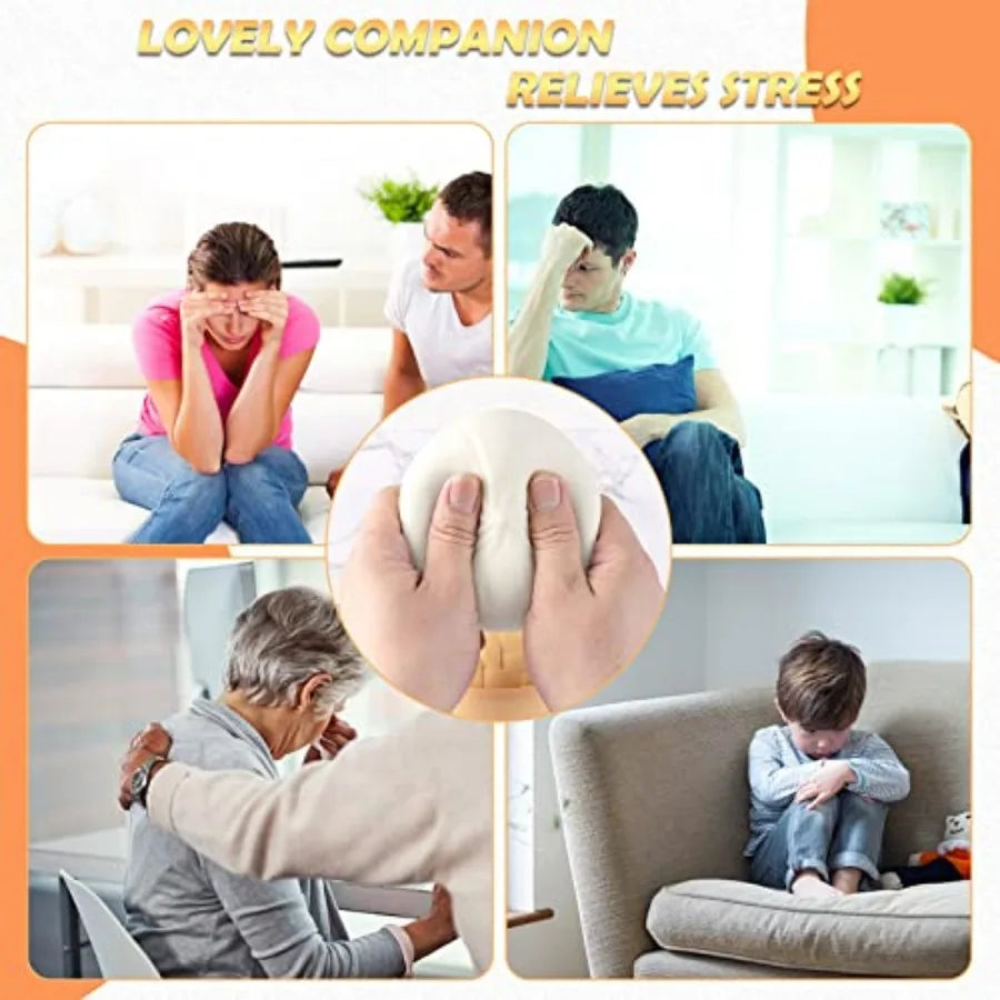 Dumpling Squishy with Box — Stretchy Kawaii Desk Stress Reliever