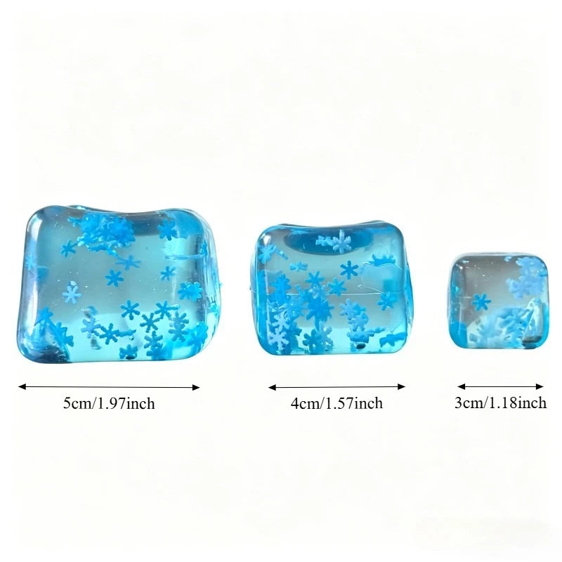 Squishy Snowflake Ice Cube Toy