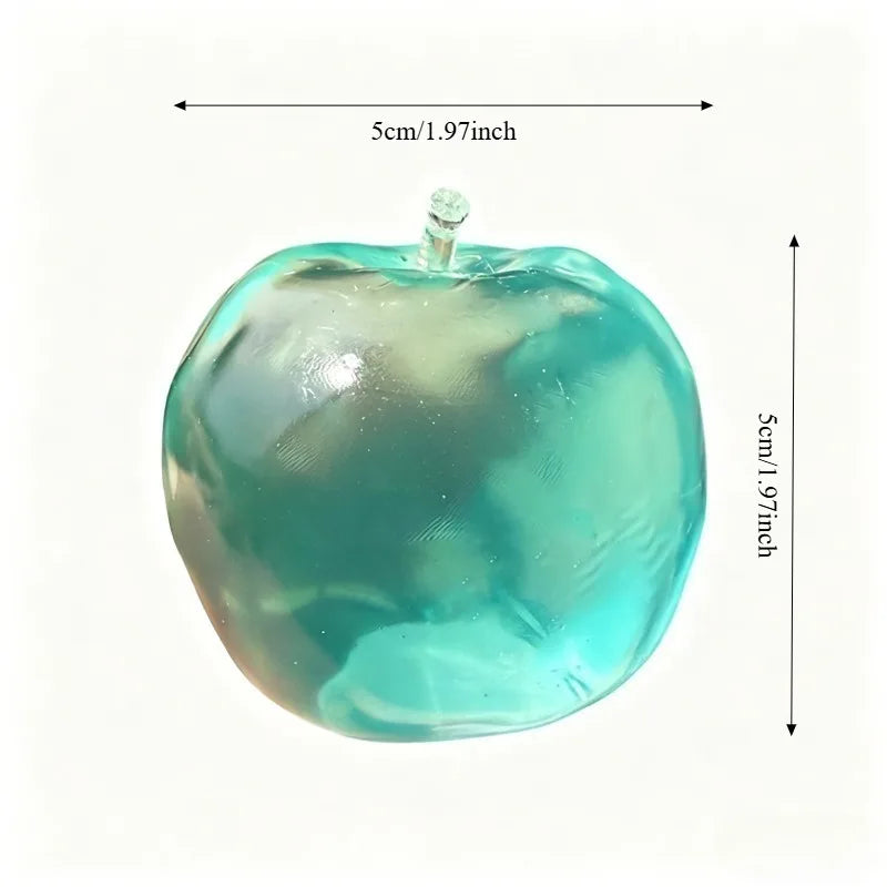 Apple Moldable Stress Ball Coconut Oil Squishy — ASMR Sensory Toy