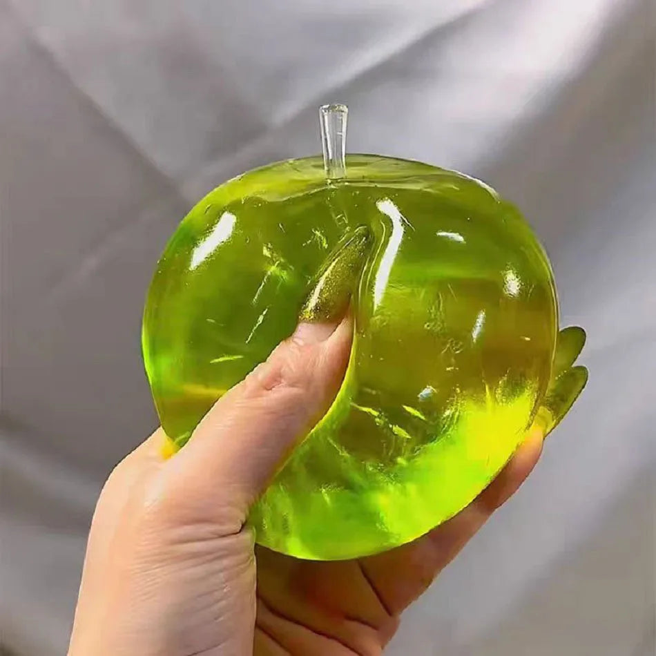 Green Apple Stress Ball Squishy — ADHD Autism Slow Rebound Fidget Toy