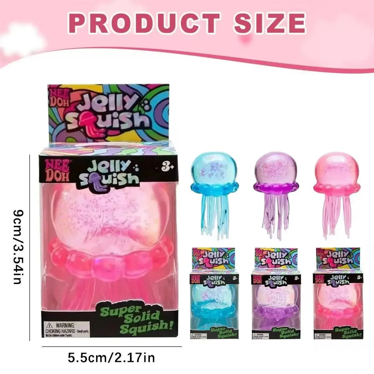 Jellyfish & Rabbit Squeeze Cube