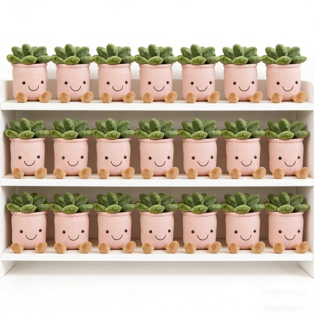 Succulent Plant Plush Pillow Set