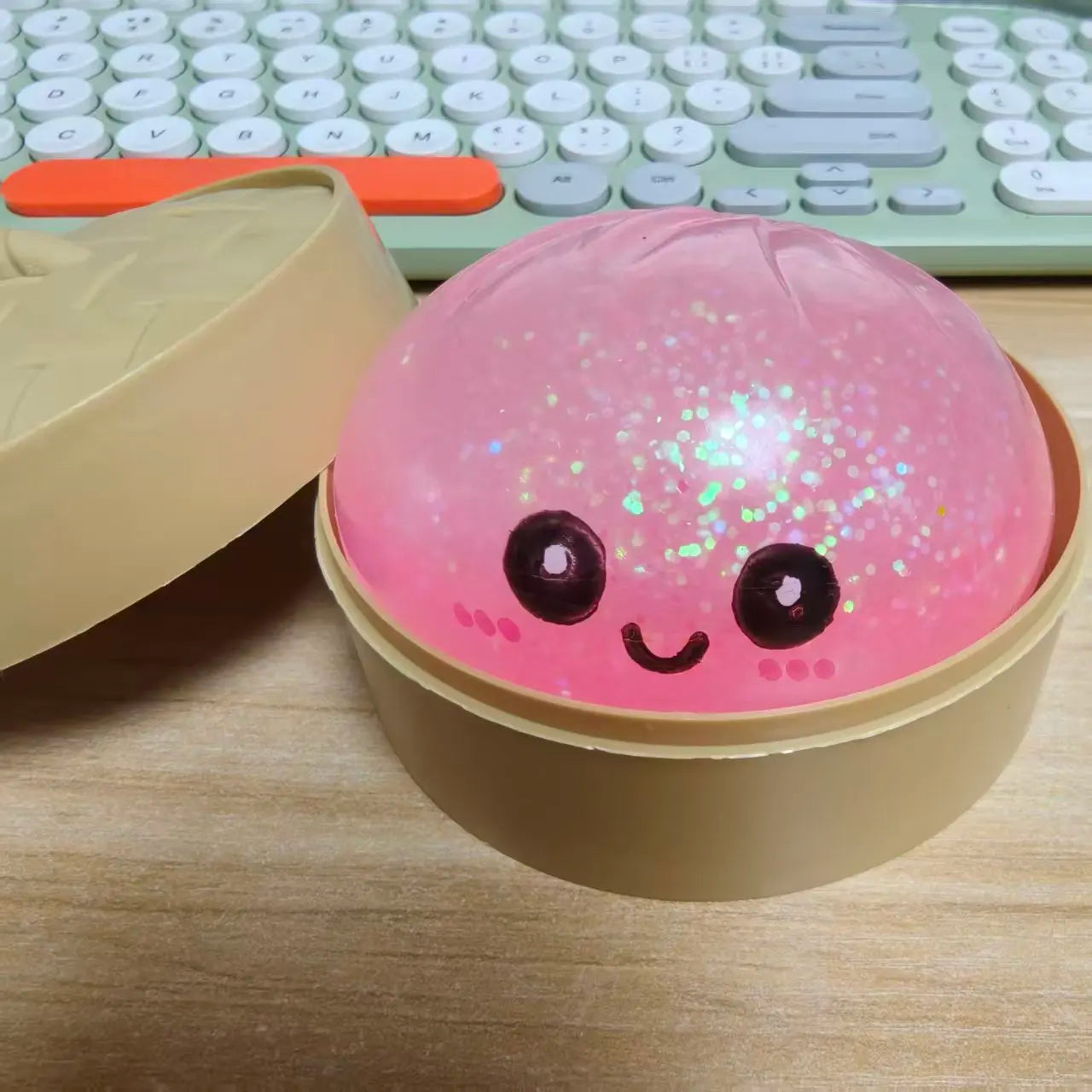 Hot Selling Glitter Dumpling Mochi Squishy — Collectible Party Gift