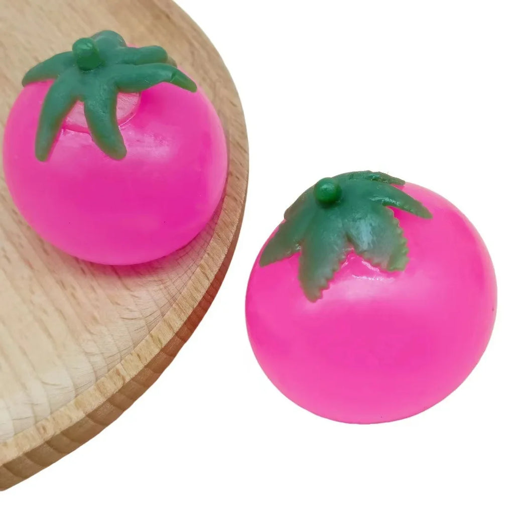 Sticky Tomato Squishy — Wall Splat Stress Ball