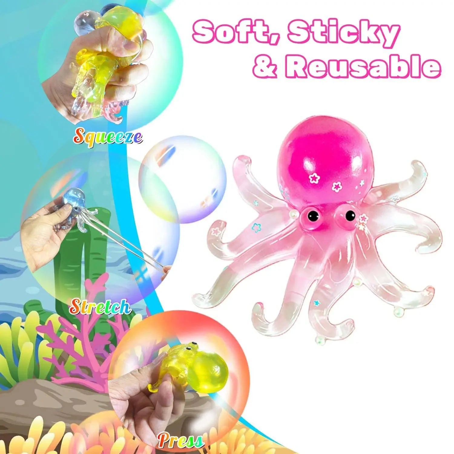 Octopus Squishy Fidget Ball
