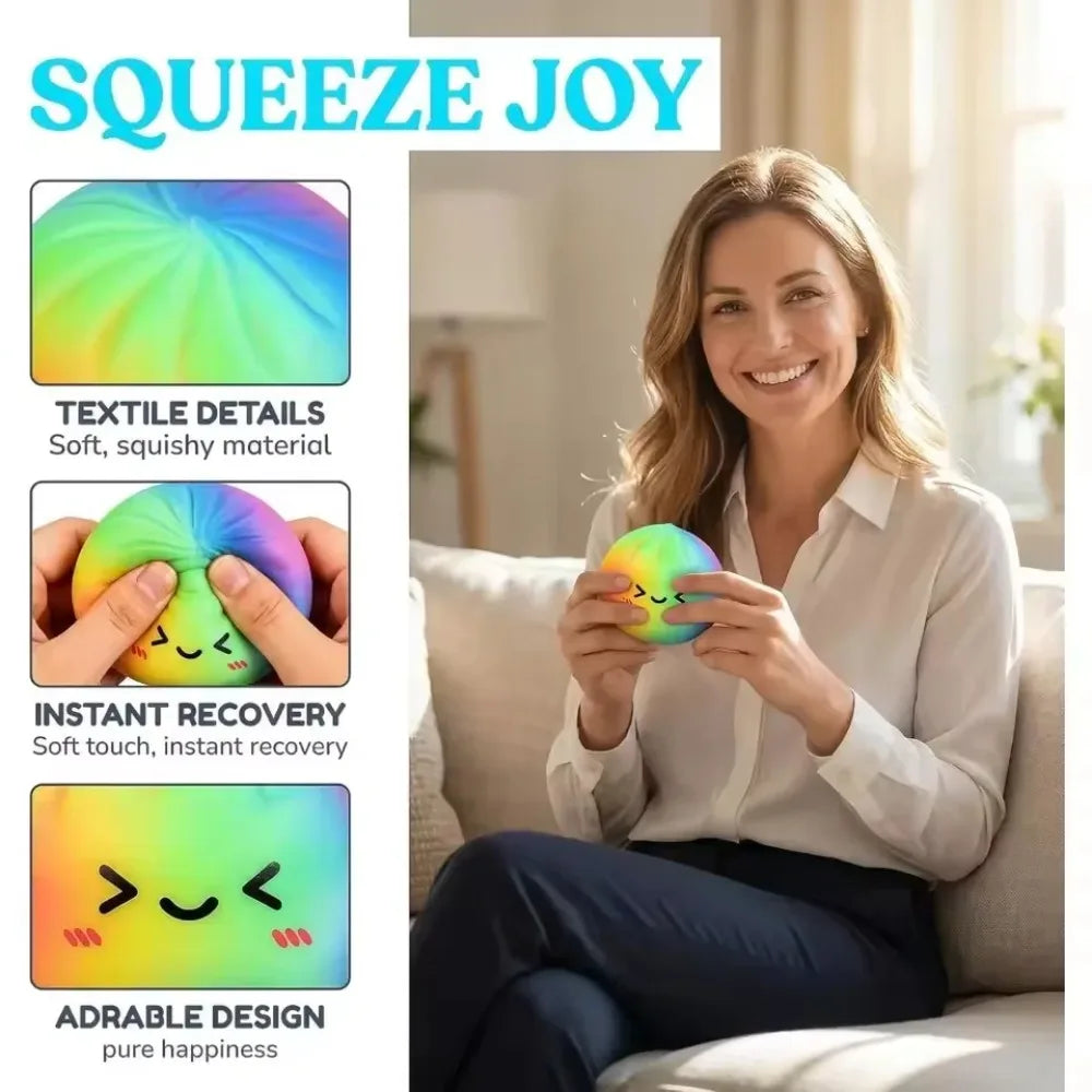 New Glitter Dumpling Squeeze Toy Set — Slow Rebound Pressure Ball