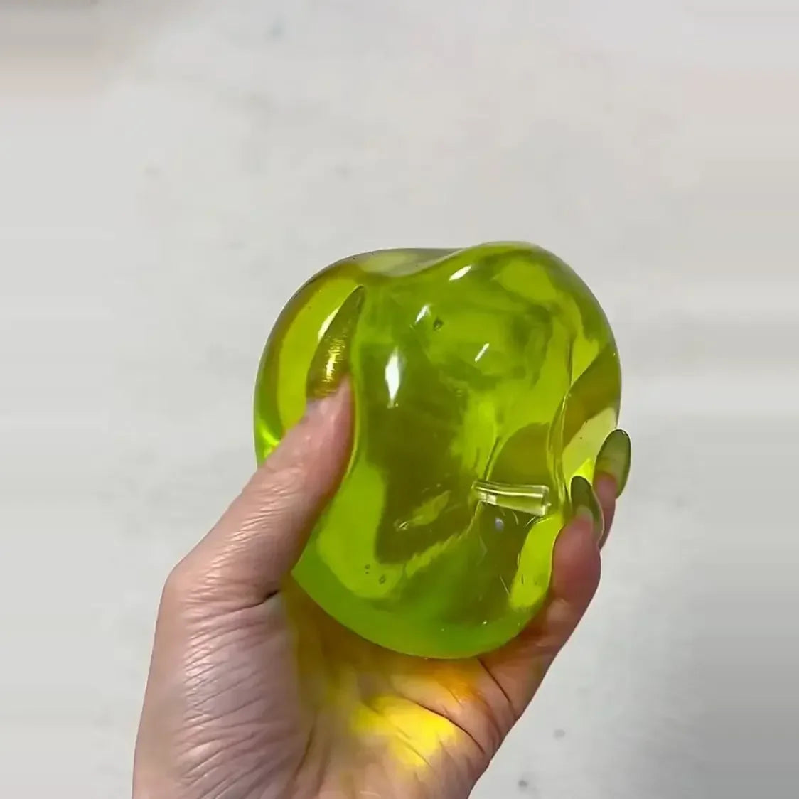 Green Apple Maltose Squishy Ball — Slow Rebound Toy