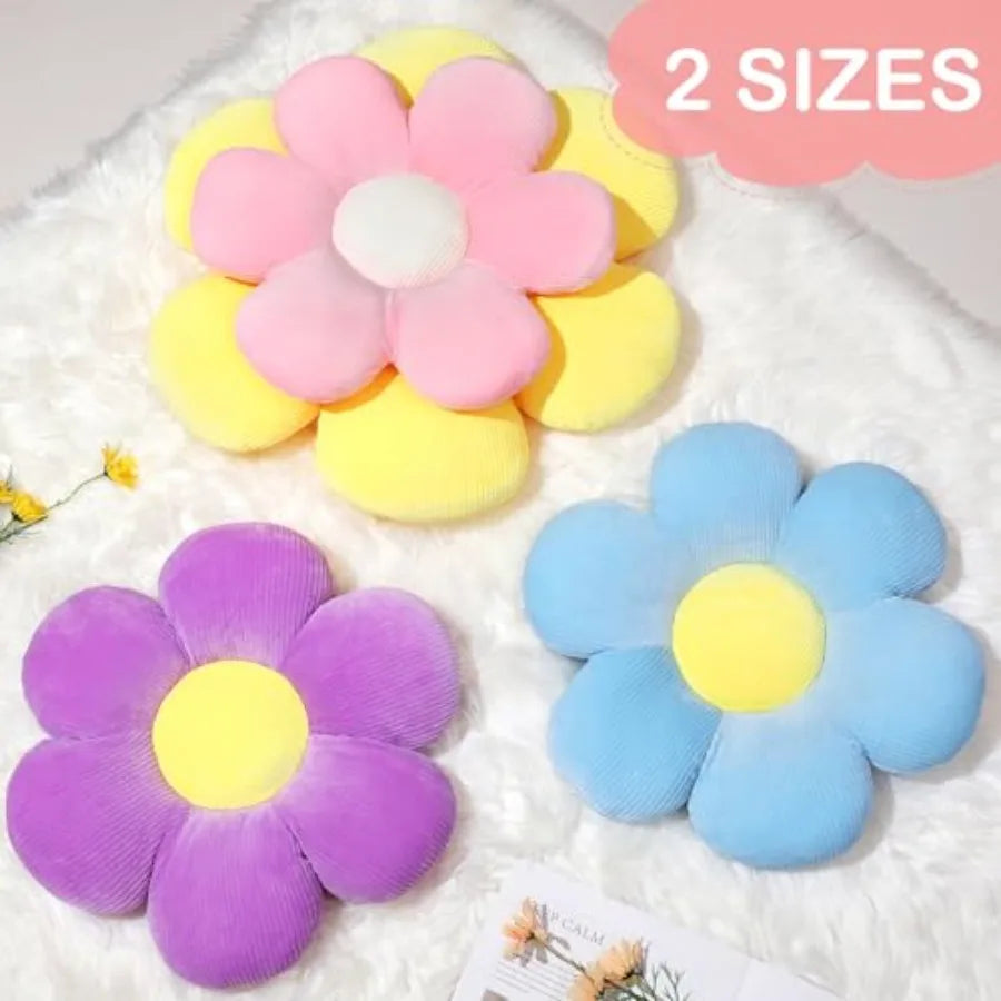 Daisy Flower Throw Pillow
