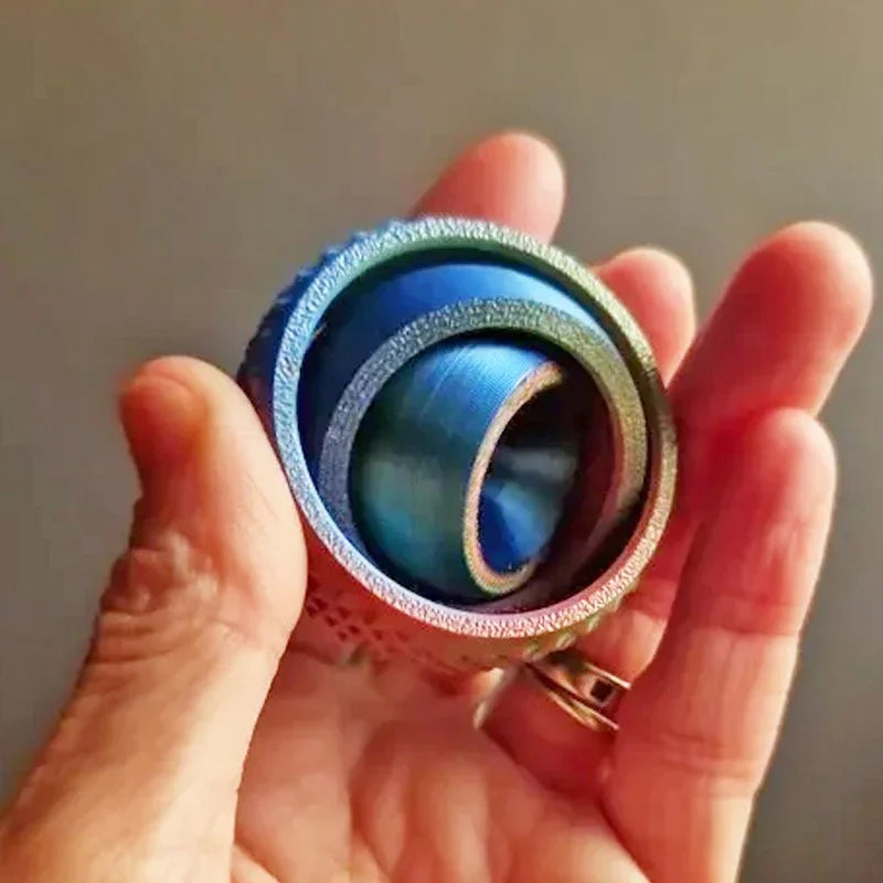 3D Printed Rotating Ball Toy — O-Shape Fingertip Gyroscope Decompression Gadget