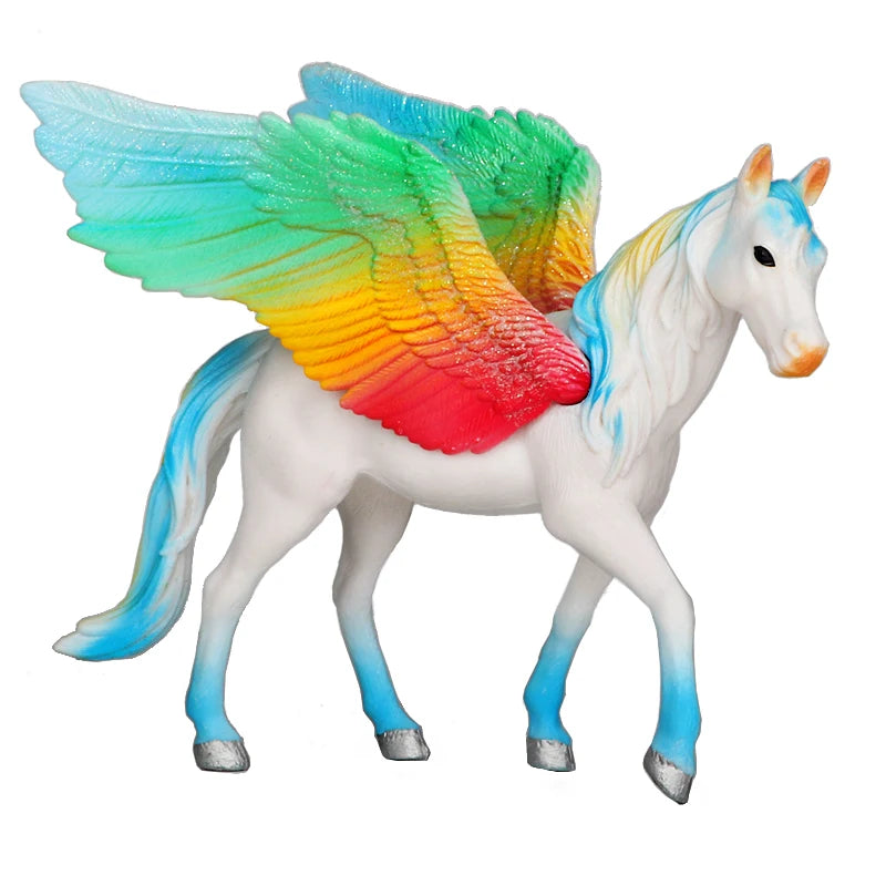 Rainbow Pegasus Unicorn Figure - Fairy Tale Collectible