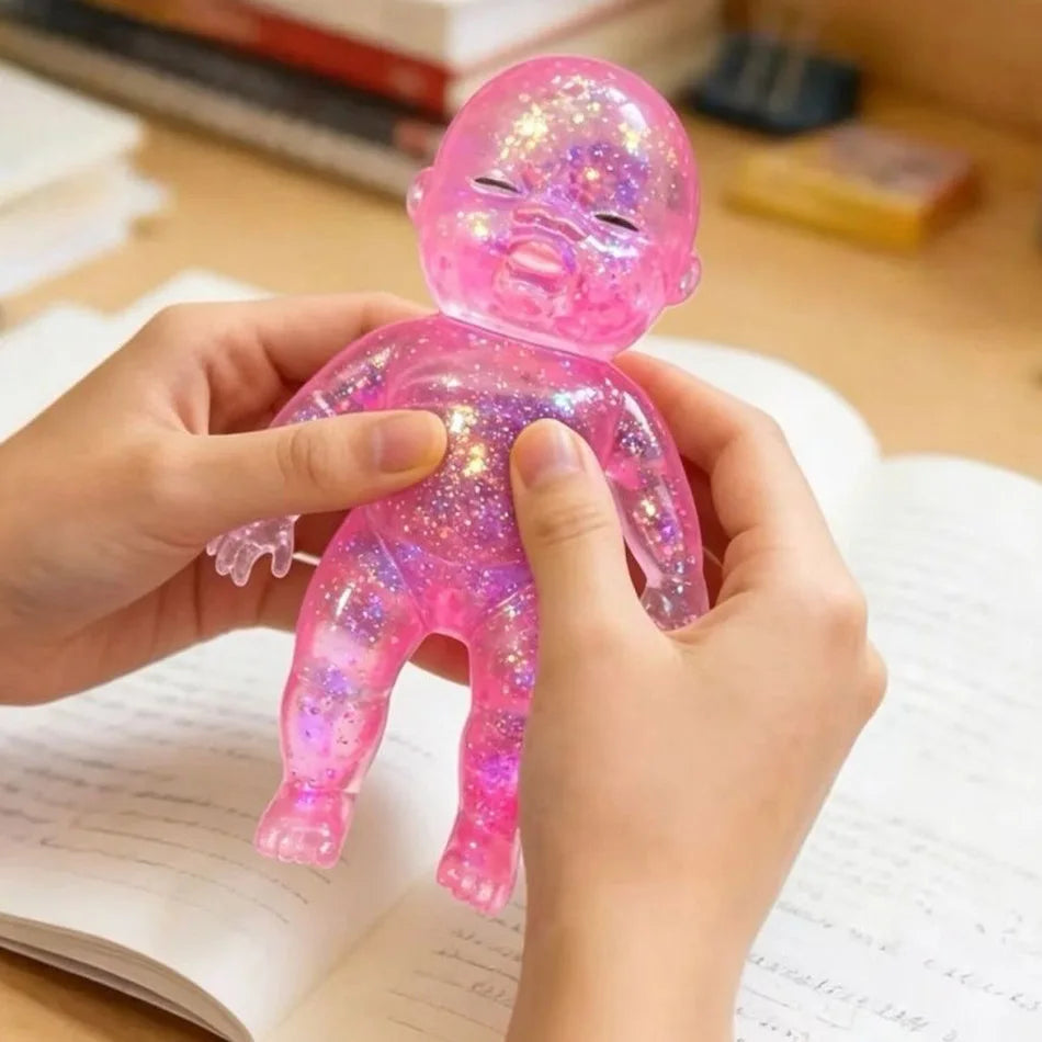Glitter Baby Squishy — Slow Rebound Fidget Toy