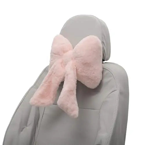 Pink Bow Memory Foam Headrest Pillow