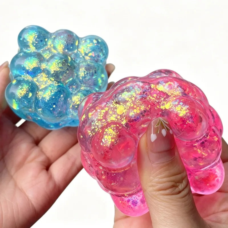Shining Brightly Maltose Cube Squishy — Colored Squeeze Decompression Gift