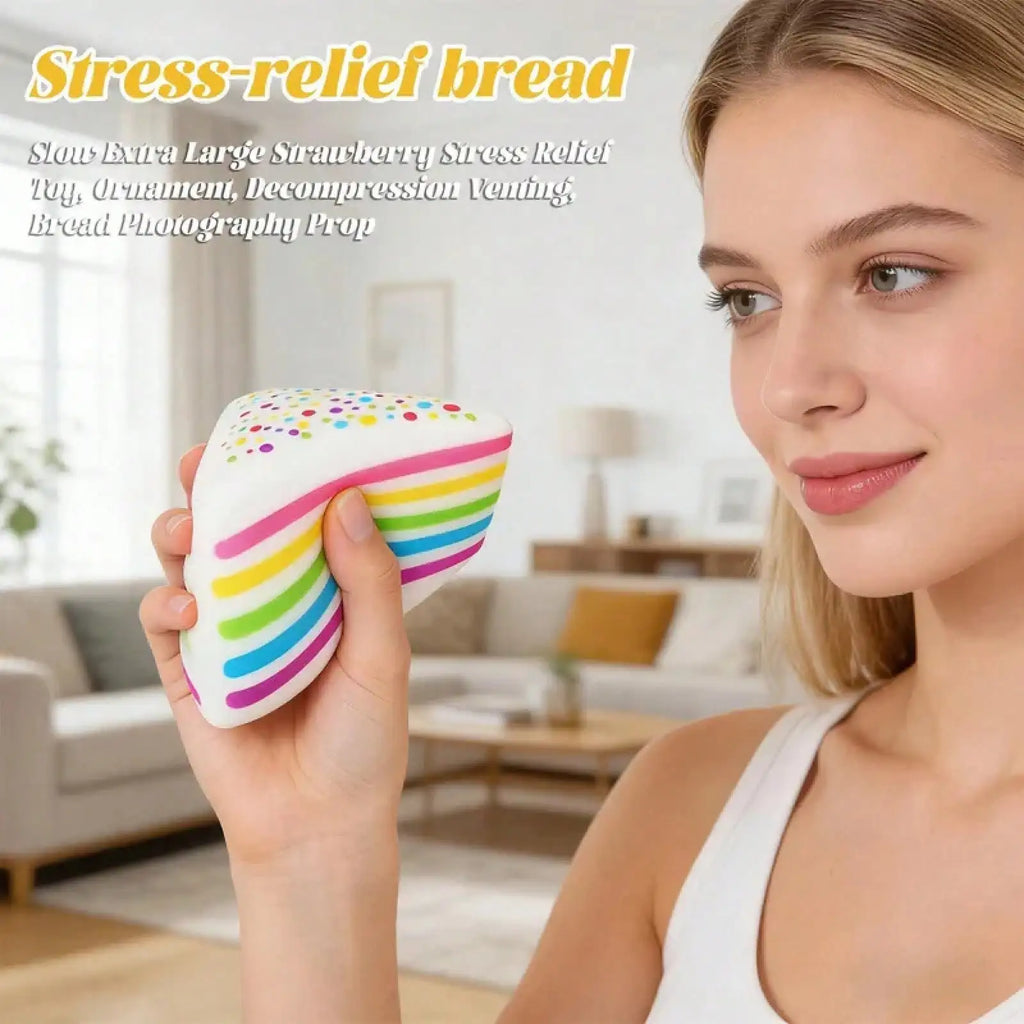 Rainbow Layer Cake Dumpling Squishy