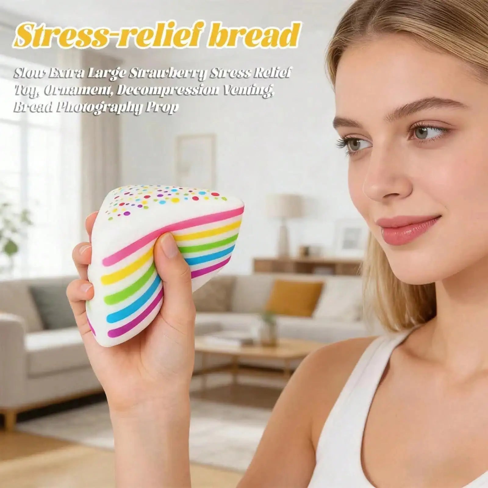 Rainbow Layer Cake Dumpling Squishy