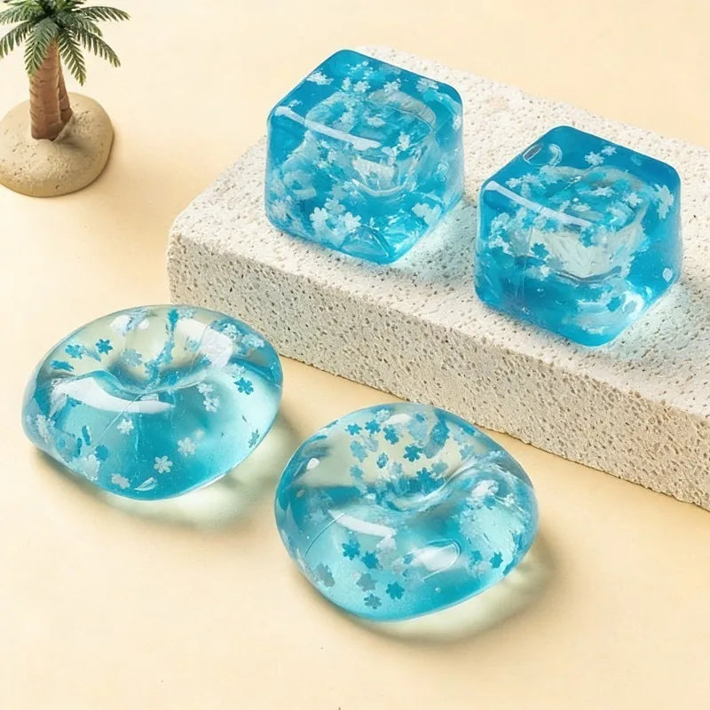 Squishy Snowflake Ice Cube Toy