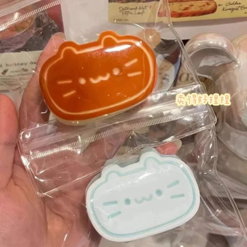 Cheese Cat Slow Rebound Kneading Music Toy — Cute Decompression