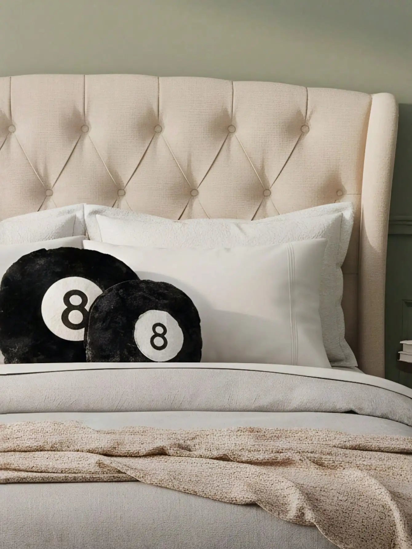 8-Ball Billiard Plush Pillow