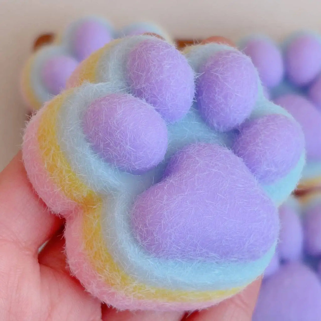 Cat Paw Mochi Taba Squishy Fidget Toy — Slow Rebound Stress Gift