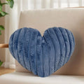 Heart-Shaped Faux Fur Pillow