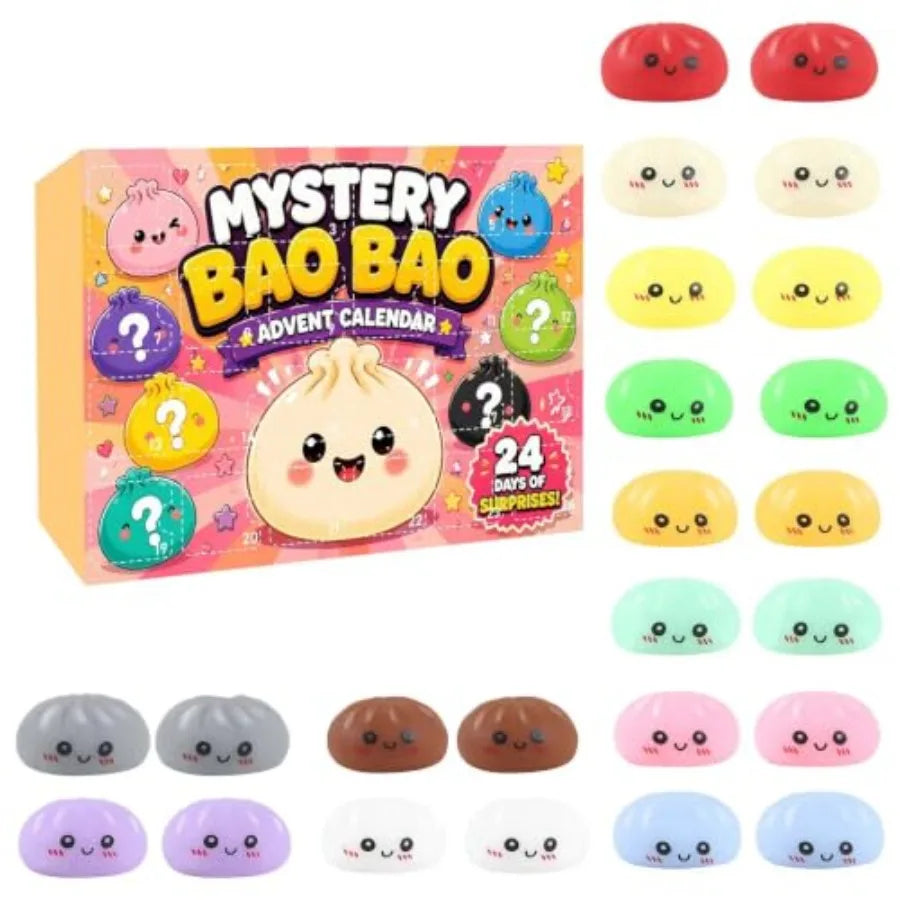 24-Day Dumpling Squishy Advent Calendar Countdown Blind Box