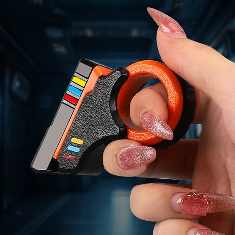 Rotary Finger Slider Fidget Toy — 3D Printed Ratchet Fingertip Desk Toy