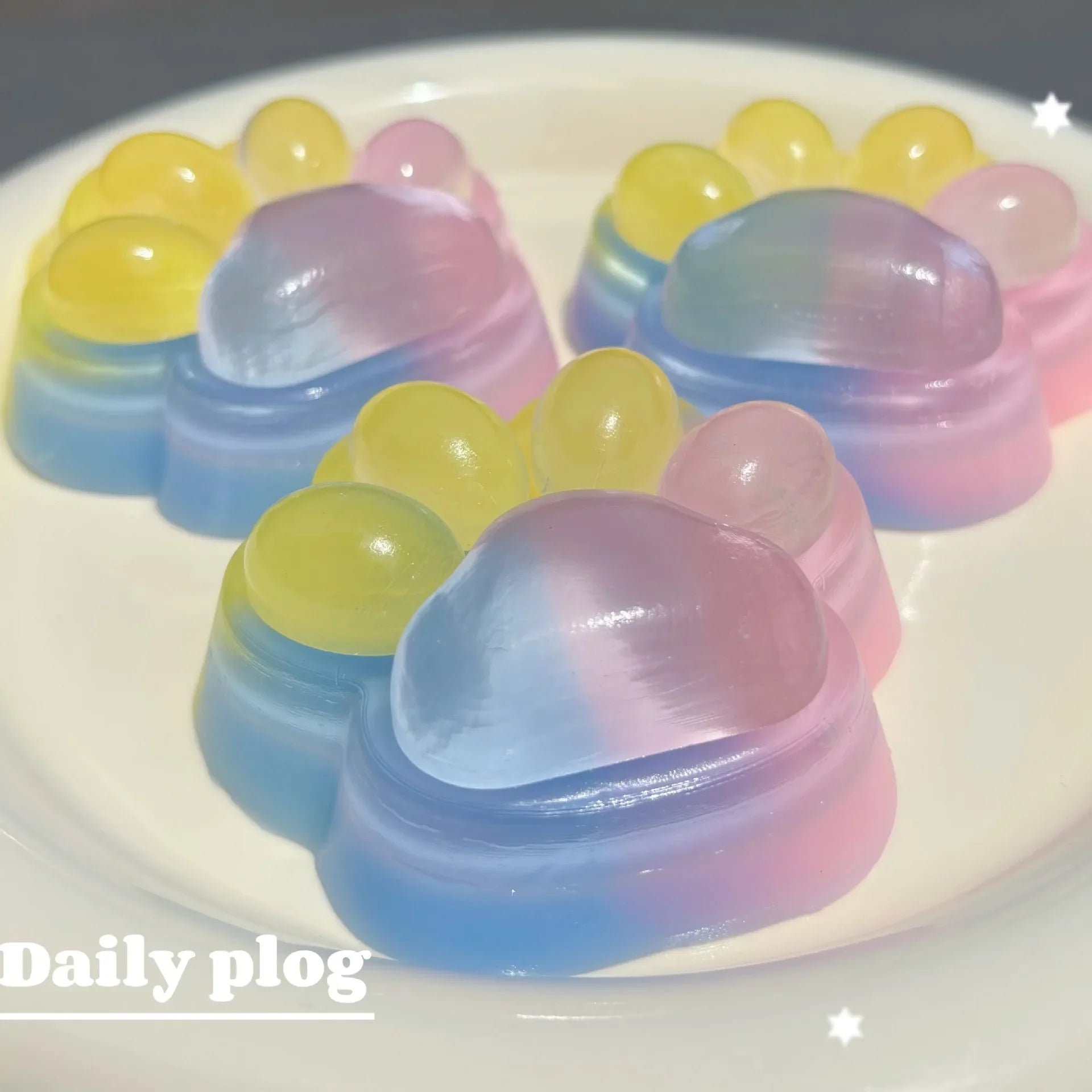 Rainbow Cat Paw Squishy Slow Rebound Pinch — Stress Relief Birthday Gift
