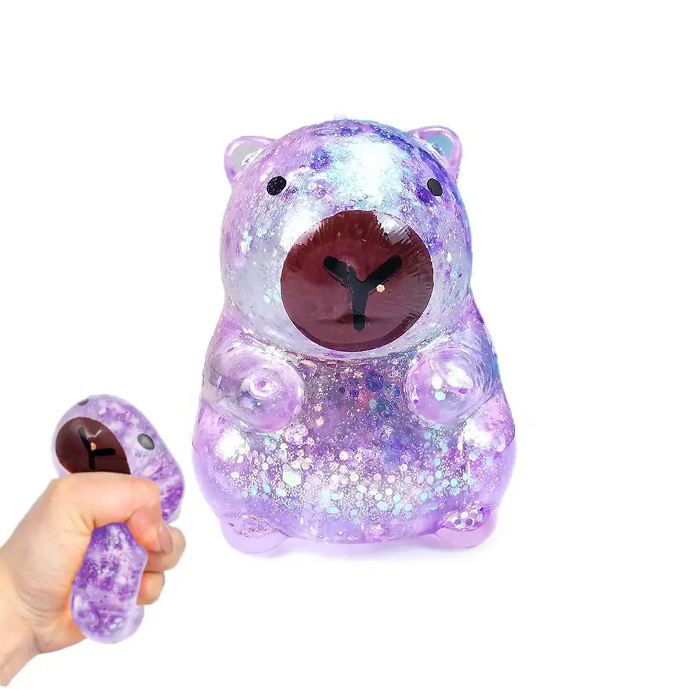 Glitter Capybara Squishy Toy