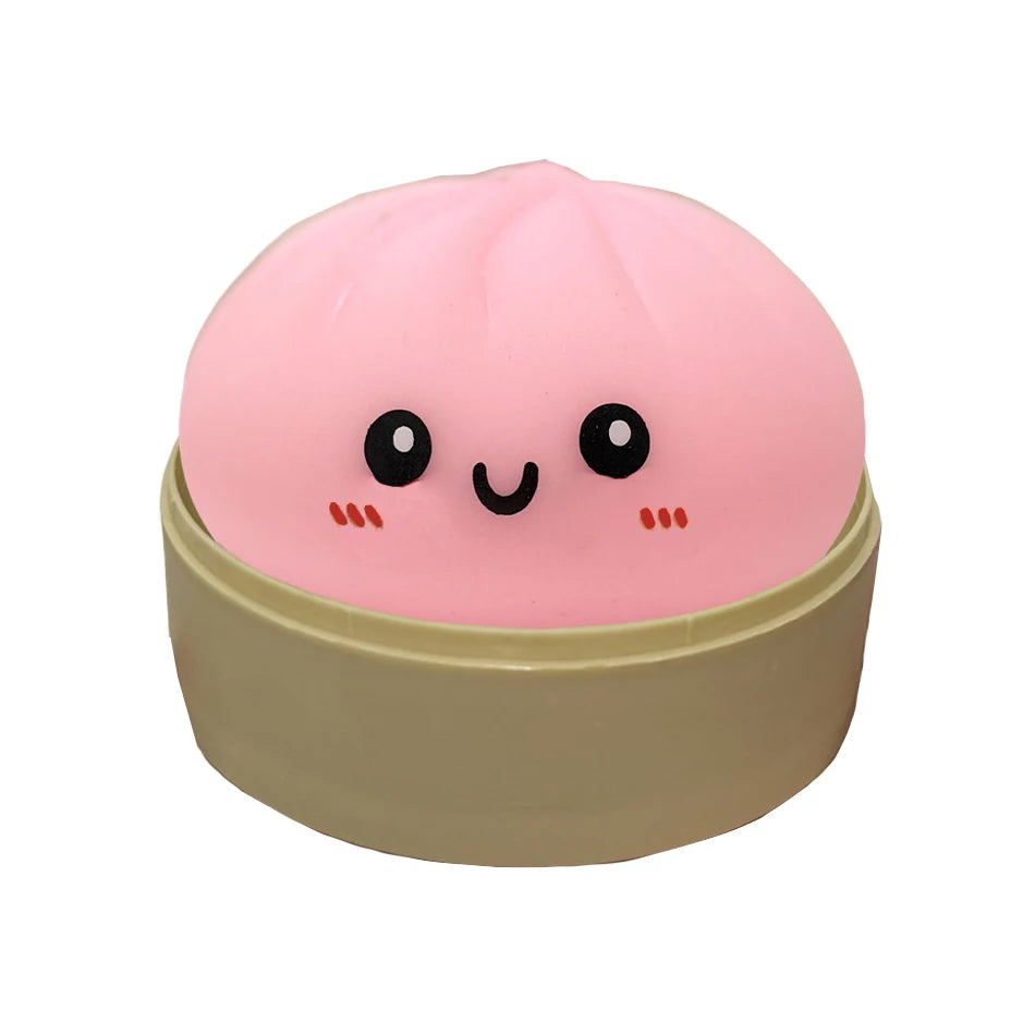 11 Styles Giant Dumpling Squeeze Toy with Bamboo Steamer