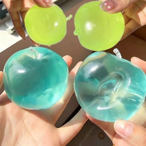 Apple Moldable Stress Ball Coconut Oil Squishy — ASMR Sensory Toy