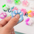 10-Pack Mini Cat Claw Plush Pinch Toys — Halloween Christmas Party Fillers