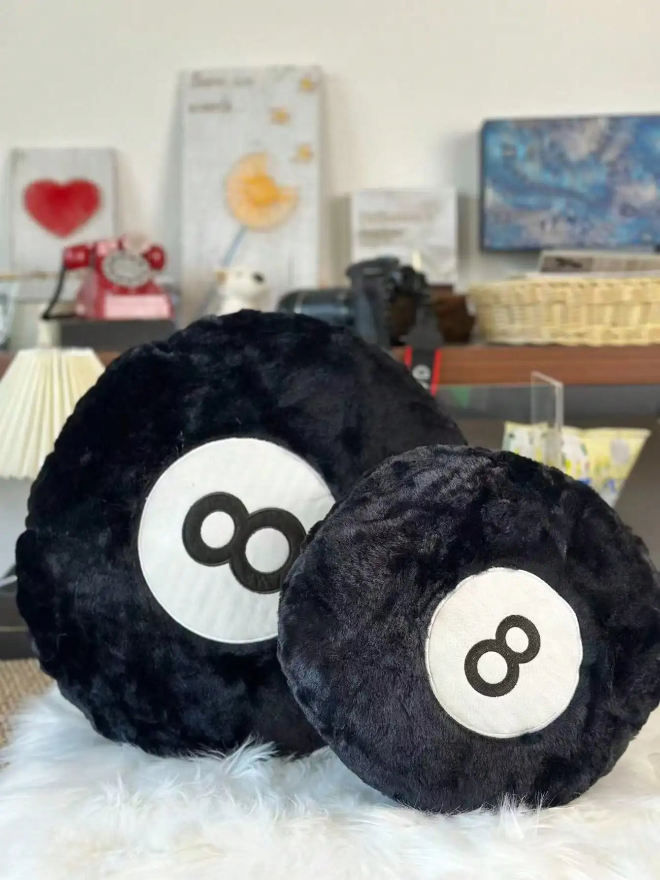 8-Ball Billiard Plush Pillow