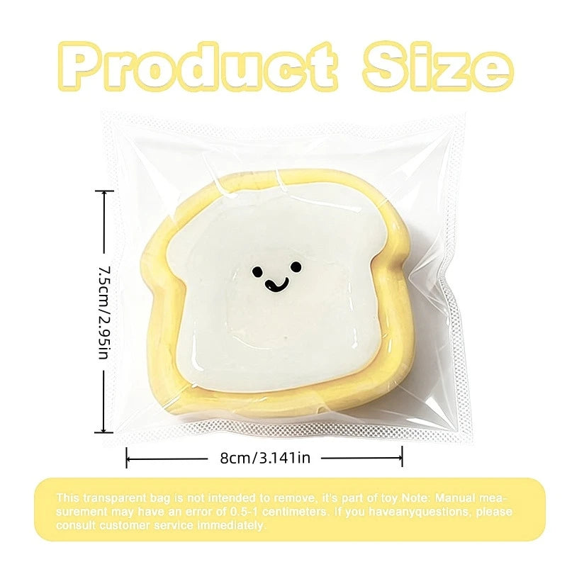 Soft Toast Bread Squishy Squeeze Toy