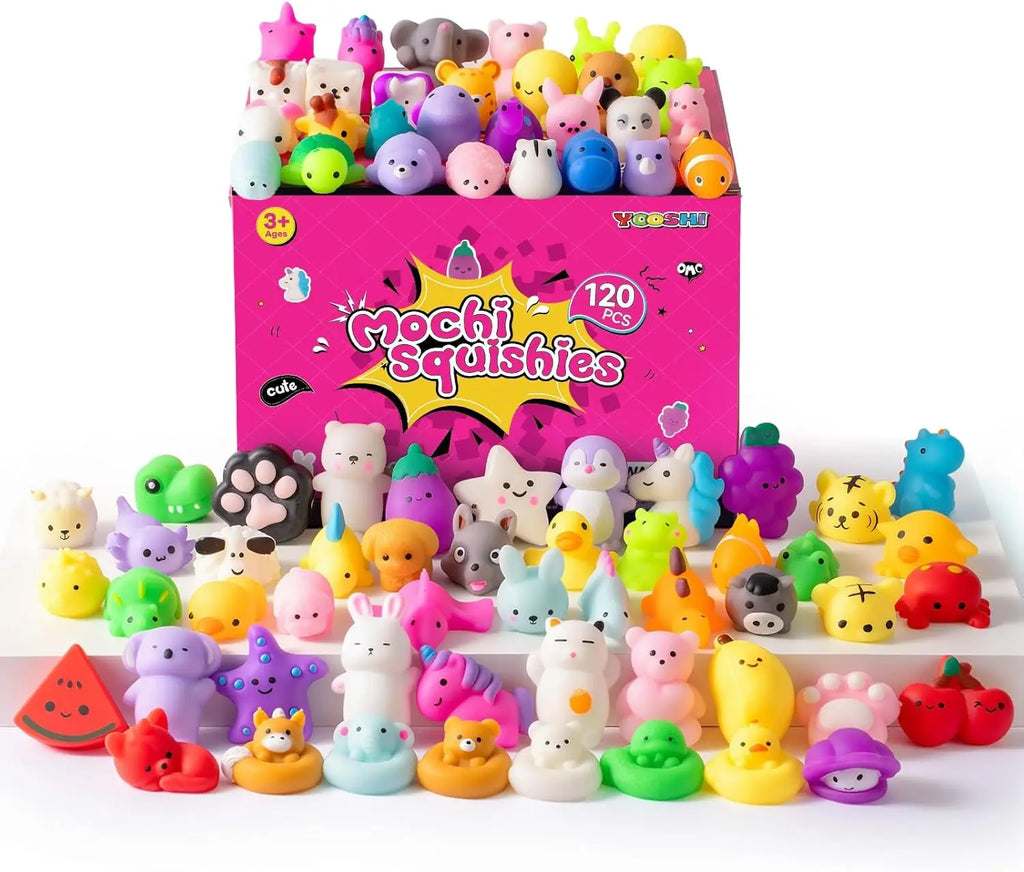 30-Pack Mochi Squishy Toys for Kids — Kawaii Mini Animal Squishies