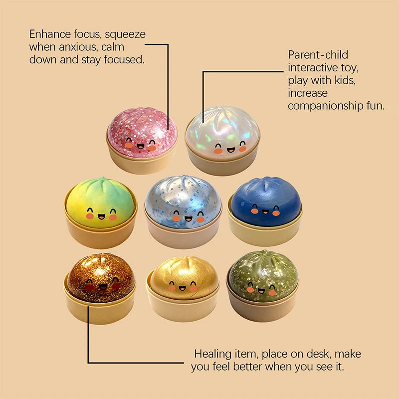 Flash Glitter Dumpling Pressure Ball