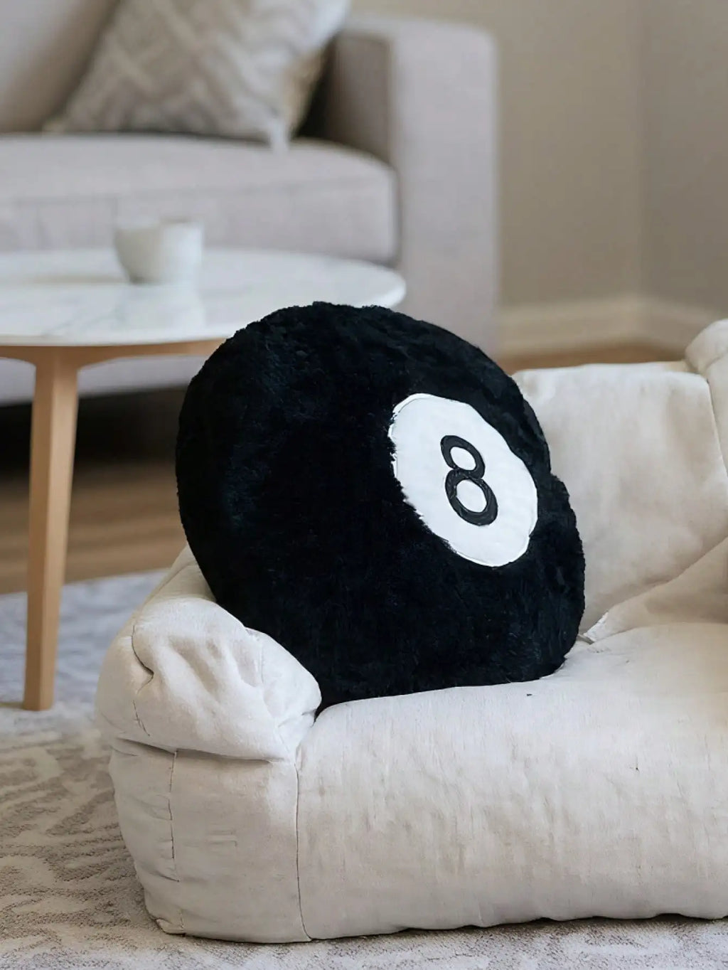 8-Ball Billiard Plush Pillow