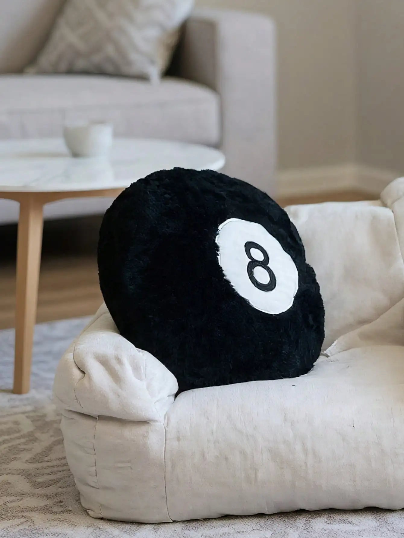 8-Ball Billiard Plush Pillow
