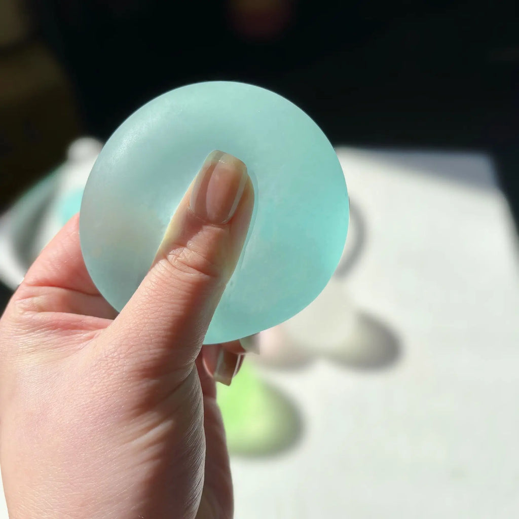 Blue Maltose Transparent Squishy — Slow Rebound Decompression Fidget Toy