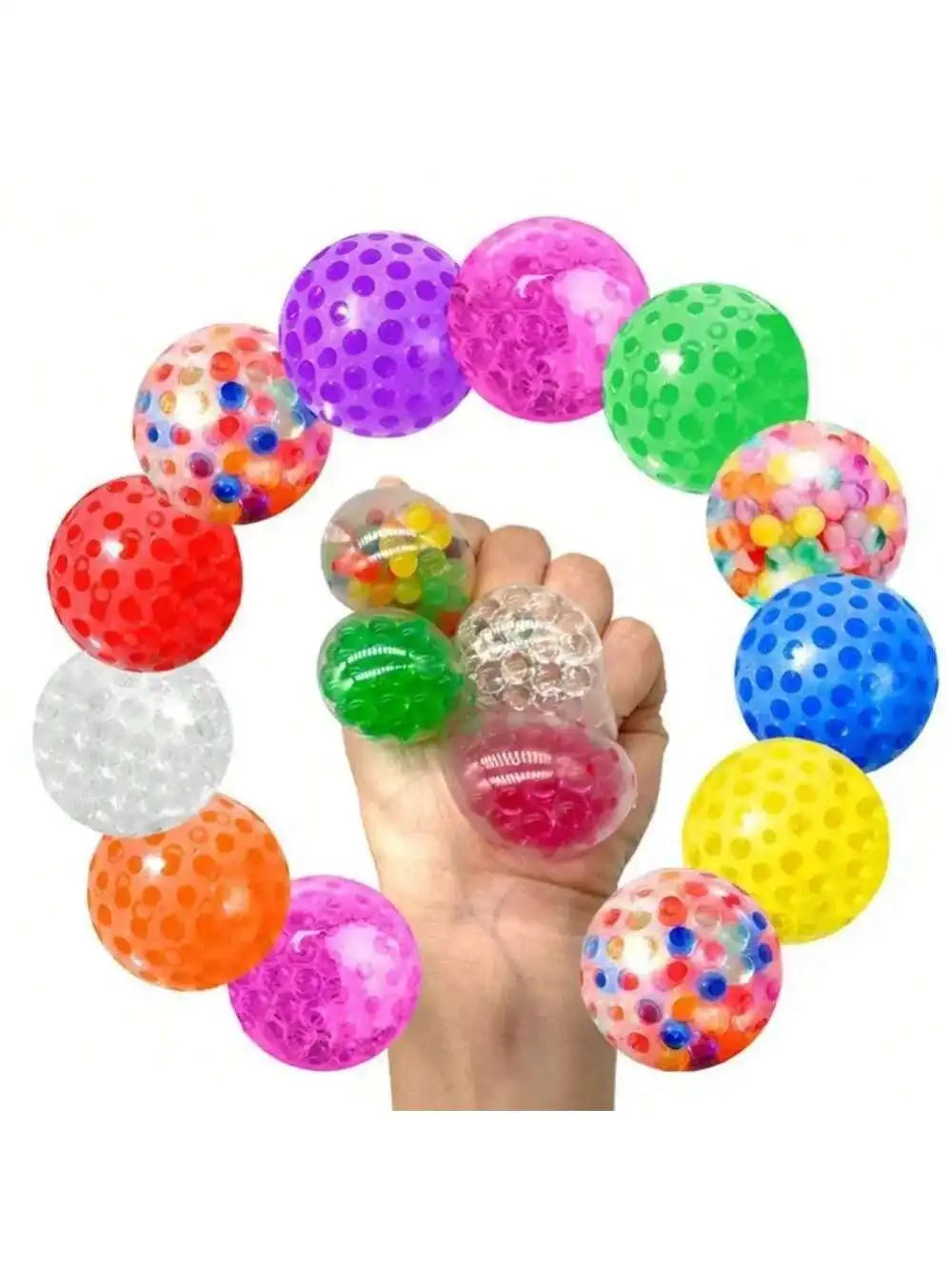 Sensory Stress Ball 10-Pack — Squishy Fidget Toys for Autism & Kids