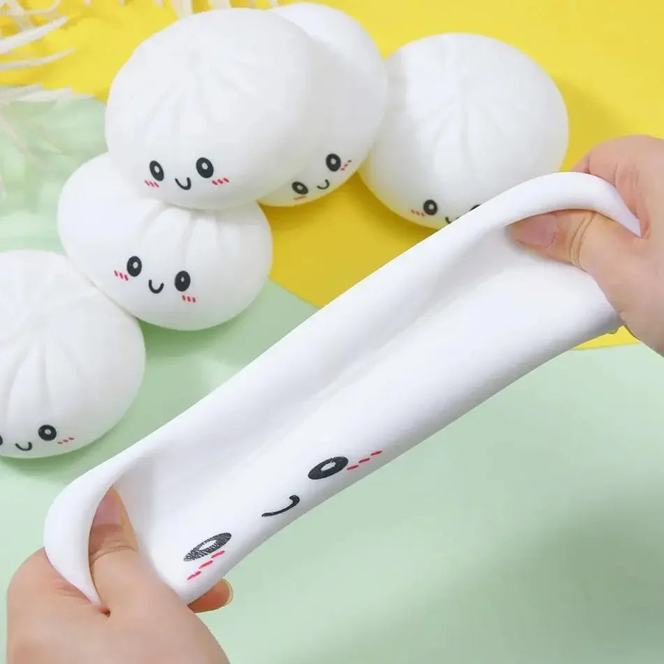 Kawaii Dumpling Bun Squishy — 1 Piece | Pick 1 of 21 Colors | Ships Same Day USA